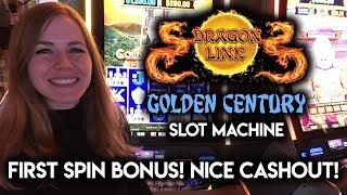 1st SPIN BONUS! Dragon Link Slot Machine! Free Pay NICE WIN!