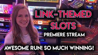 PREMIERE STREAM! FANTASTIC Run on "Link" Themed Slots at Plaza Hotel & Casino!!