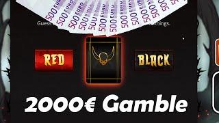 Book of Shadows - 7200€ Bonus Buy - 2000€ 50:50 Chance gamble!