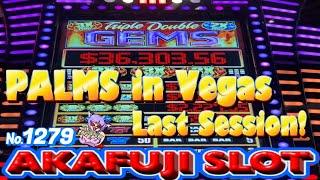 Final/ Triple Double Gems Slot Wheel of Fortune Cash Link Slot @PALMS Casino Vegas 赤富士スロット ラスベガス ⑨完