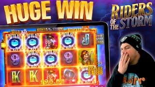 HUGE WIN! Riders Of The Storm Online Slot Delivers AGAIN!! #shorts