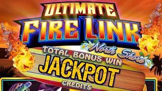 HIGH LIMIT Ultimate Fire Link North Shore HANDPAY JACKPOT $50 Max Bet Bonus Slot Machine Casino