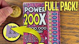 80K Special! $500 IN TICKETS! **FULL PACK** Power 200X  TEXAS LOTTERY Scratch Offs