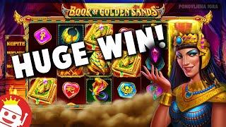 BIG WIN ON THE NEW BOOK OF GOLDEN SANDS SLOT!