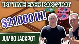 $21,000 FIRST-TIME EVER High-Limit Baccarat  Bringin’ a RINGER