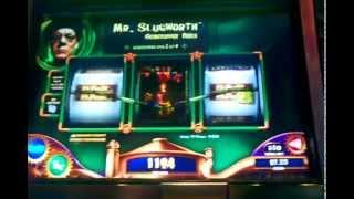 WMS Willy wonka 3 reel slot machine Slugworth bonus Max Bet
