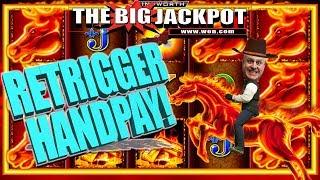 RETRIGGER HANDPAY on MUSTANG MONEY 2 EXCITING WIN!!! | The Big Jackpot