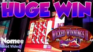HUGE WIN!!  Wicked Winnings 2 Slot Machine - $1 Bet