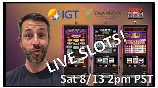 LIVE SLOTS from Yaamava Casino! Playing the newest IGT Diamond RS slots!