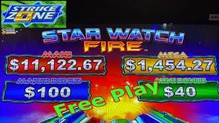 I'M SO RICH ! I REALLY LOVE FREE PLAY !!STAR WATCH FIRE Slot (KONAMI) $4.00 BET San Manuel 栗スロット