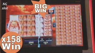 ZEUS 1000  Slot Machine Bonus  MEGA BIG WIN !! WMS Slot Live Play