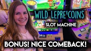 WILD Lepre'coins! Slot Machine!! BONUS! Nice Comeback!!