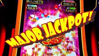 MOM GOES CRAZY WITH $5 BETS AND GETS THE MAJOR JACKPOT!!!! -- Dancing Drums Prosperity Slot Machine