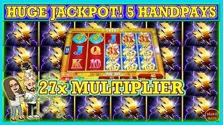 WOW 27x MULTIPLIER! HUGE JACKPOT OMG I COULD NOT STOP GETTING HANDPAYS! HIGH LIMIT SLOTS