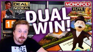 Deal or No Deal win AND Monopoly Live 4 rolls at the same time! •