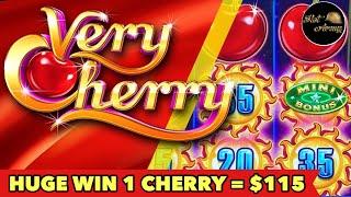 ️VERY CHERRY HUGE WIN️EACH CHERRY WORTH $115! HOW MANY DID I GET? MONEY STORM DELUXE BONUS BIG WIN