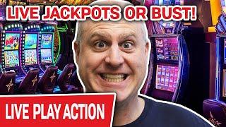 Live LAS VEGAS Jackpots or BUST  INSANE Slot Action CONTINUES @ Cosmo