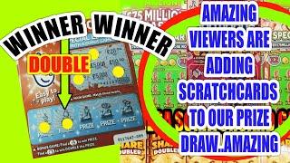 BIG  SCRATCHCARD  GAME.LOTS OF SCRATCHCARDS..WOW!.  VERYONE IS CHIPPING IN & MAKING IT BIGGER PRIZES