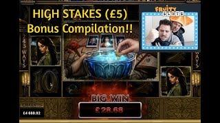 HIGH STAKES SLOTS v WAGERING! £6000 TO GO! CASHOUT OR FAIL??? (slots bonus compilation)