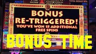CLEOPATRA 5 cent denom BONUS FREE SPINS NICE WIN $5.00 bet Slot Machine