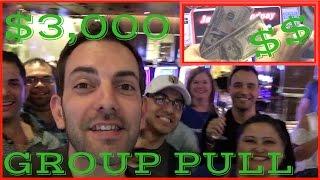 Best Group Pull Win Yet!  $3,000 Group Pull  HL Slot Machines at Caesars and Cosmo Las Vegas