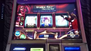 WMS Willy Wonka 3rm Veruca Salt Brat girl bonus Nice win slot machine