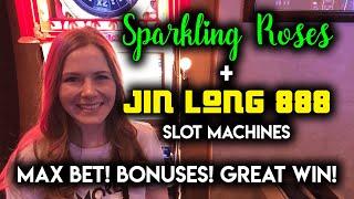 MAX Bet BONUSES! Nice 8X Multiplier Hit! Jin Long Slot Machine!