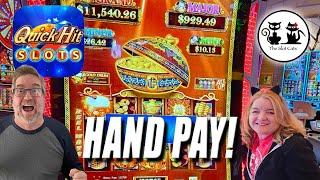 QUICK HITS BLITZ & DANCING DRUMS EXPLOSION! WE WIN BIG IN THE CASINO & ON THE QUICK HIT SLOTS APP!
