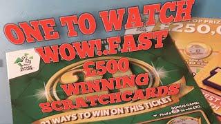 •Do Not Miss•winners on•FAST 500•&•Super 21 GREEN•Scratchcards....Night time•classic