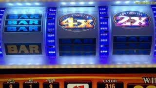 High Limit Slot/ PINBALL, KING CASH/ Double Four Times Pay $1 Slot @ San Manuel Casino アカフジ, 赤富士