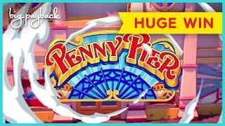 HUGE WIN SESSION! Penny Pier Step Right Up Slot - UP TO $25 BETS!