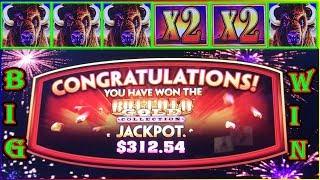 WOW  WE GOT THE BUFFALO GOLD JACKPOT BONUS TWICE