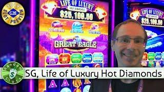 Life of Luxury Hot Diamonds slot machine preview, Scientific Games, #G2E2019