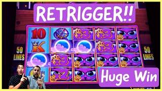 RETRIGGER on Miss Kitty Gold Brings us a HUGE WIN! The Most Multipliers We've EVER Had!