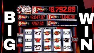Cash Wheel Slot Machine Max Bet SUPER BIG WIN Bonus Won | OVER 100X Win | 5 Quick Hits Won