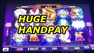 HUGE HANDPAY!!! Hold Onto Your Hat + live play and bonuses on other slots