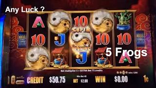 ANY LUCK ? Free Play Slot Live Play (40)5 Frogs Slot (Aristocrat) & Plus More !$2.00 & 3.00 Bet