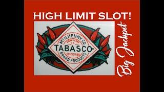 $50 BET/HUGE JACKPOT! TABASCO SLOT MACHINE HIGH LIMIT, BIG JACKPOT LIVE!