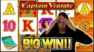BIG WIN! CAPTAIN VENTURE BIG WIN - Casino game from Casinodaddy LIVE STREAM
