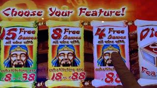 BIG WIN !! BIG or NOTHING !ONLY 4 FREE GAMES CHOOSELUCKY 88 (Aristocrat) Slot$3.00 Bet栗スロ