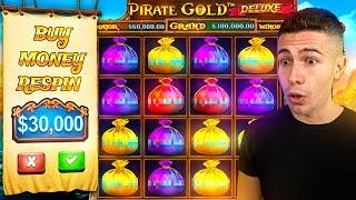 $30,000 Bonus Buy on Pirate Gold Deluxe  (30K Bonus Buy Series #09)