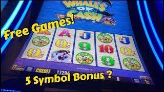 Whales  of Cash - bonuses plus 5 symbol bonus - Free games