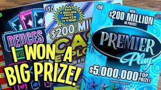 BIG PRIZE plus PROFIT!! $50 Premier Play  $100 in TX Lottery Scratch Offs