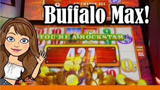 Buffalo Max Gold Max Bet! Fun New Buffalo Slot Version! Aria Las Vegas
