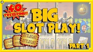 HUGE Slot Session with lots of BONUSES and a LARGE Balance to Roll-Over!