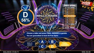 Who Wants To Be A Millionaire Slot - 20 Spins BIG WIN!