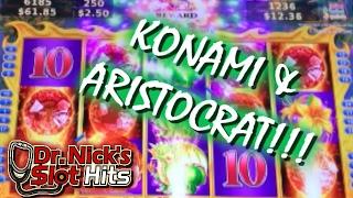 **BIG WINS!!!** Konami & Aristocrat Slot Machine Collection