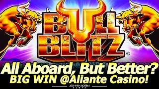 All Aboard, But Better!? NEW Bull Blitz Slots by Konami! BIG WIN Bonus @Aliante Casino in Vegas!