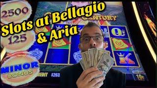 Slot play at Bellagio & Aria