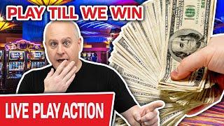 We KEEP PLAYING SLOTS Until We WIN  High-Limit LIVE CASINO Action